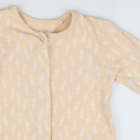Cream Carrots Sleepsuit