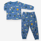 Pyjamas Blue Dinosaurs in Space