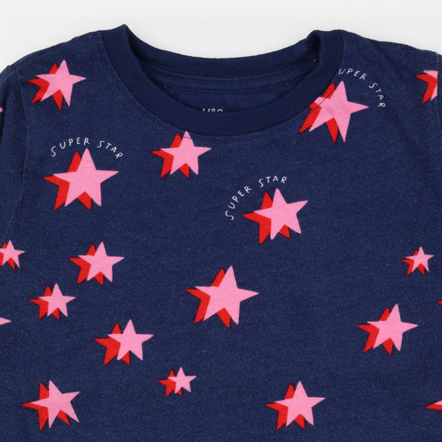 PJs Navy Pink and red superstars