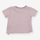 T Shirt Lilac and White Strips with Daisy 