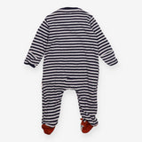 Blue Striped Fox Sleepsuit