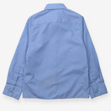 School shirt long sleeves blue