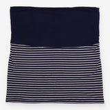 Maternity Skirt Navy White Stripe Over Bump Jersey