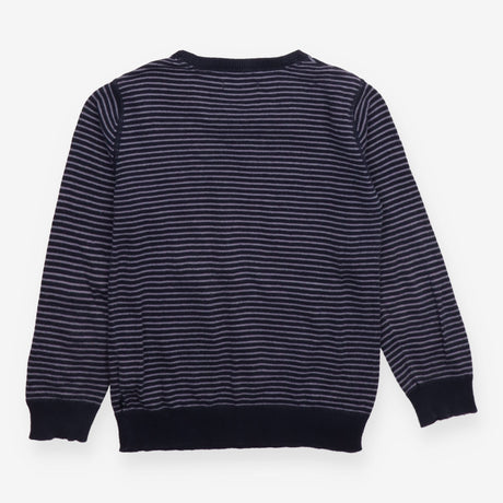 Sweater Knit Navy Stripe