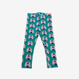 Teal peacock leggings