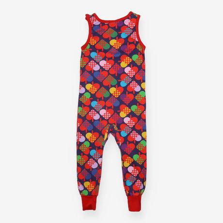 Dungarees jersey blue coloured spade shapes