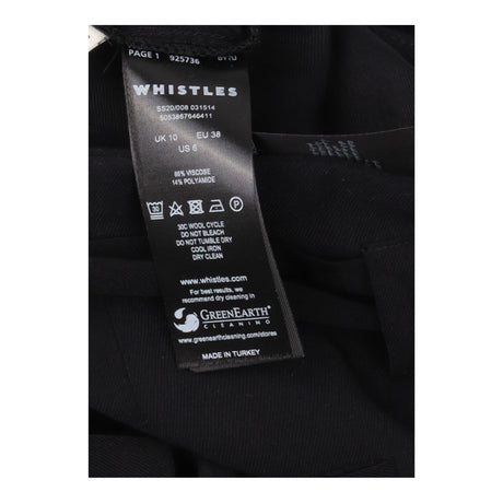Trousers High Waist Tailored Black Tapered Leg