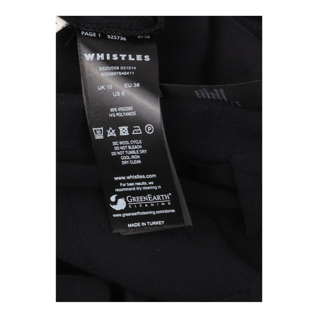Trousers High Waist Tailored Black Tapered Leg