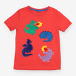 T-Shirt Red Dragon Appliques