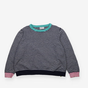 Jumper Striped Lambswool Rich Crew Neck