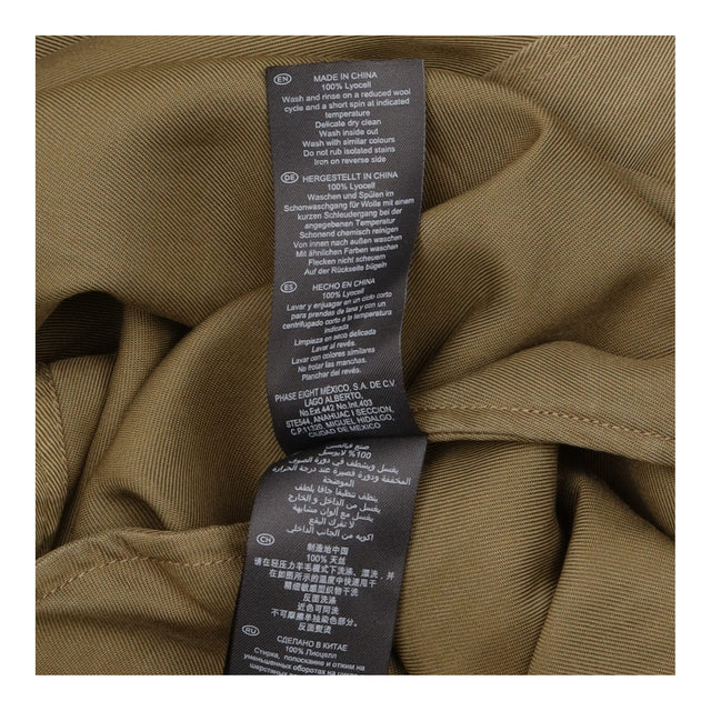 Midi Utility Dress Dark Khaki Lyocell Belted