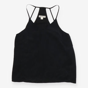 Halter Back Black Strappy top
