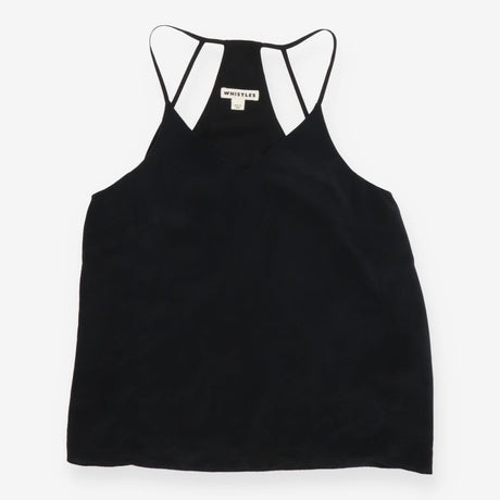 Halter Back Black Strappy top