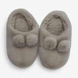 Slippers Beige Fluffy Ears 