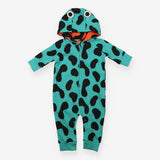 Pramsuit Teal and Black Frog