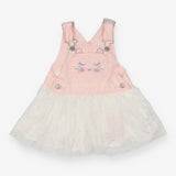 Dungarees tutu dress pink rabbit