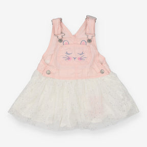 Dungarees tutu dress pink rabbit