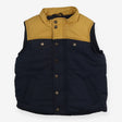 Padded Gilet Navy and Mustard
