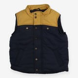 Padded Gilet Navy and Mustard