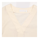 Blouse Ivory 100% Silk V-Neck