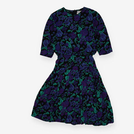 Vintage Dorothy Perkins Puff Sleeve Floral Dress