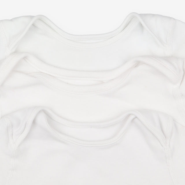 Bodysuits Short Sleeve 3-pack white