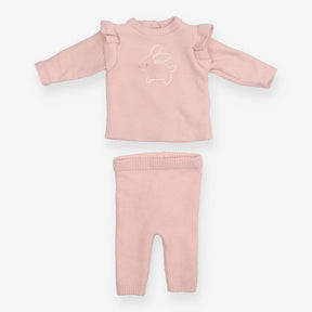 Knitted Jumper with Rabbit & Frilled Shoulder, Kni