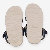 Sandals Blue Leather with Heart Appliques