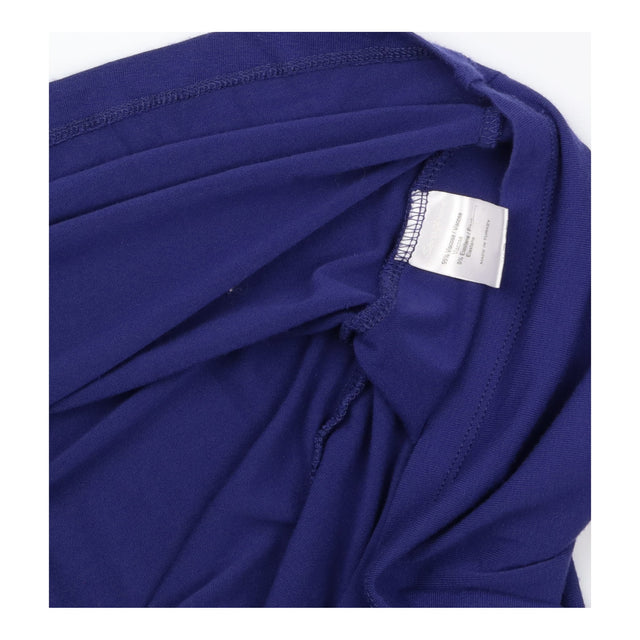 Dress Knot Front Jersey Long Sleeve Royal Blue
