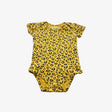 Yellow leopard bodysuit