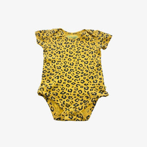 Yellow leopard bodysuit