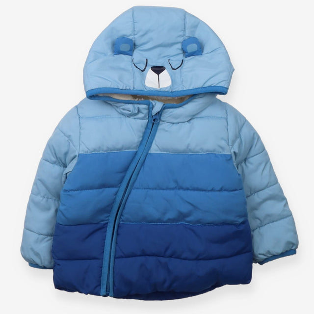 Shades Of Blue Fleece Lined Coat
