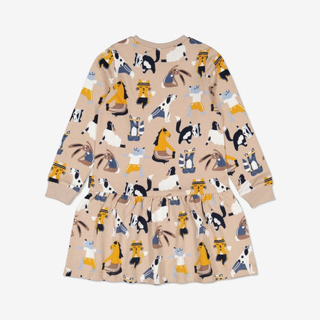 Animal Pleated Dress