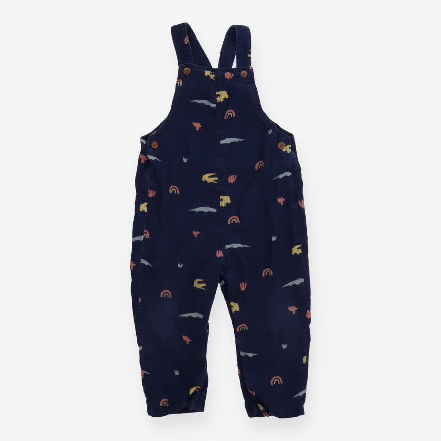 Dungaree navy cord crocodile
