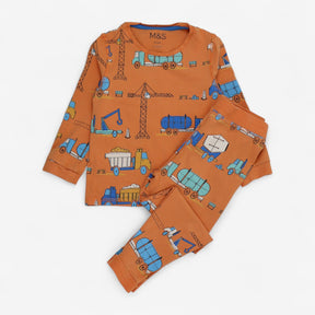 Orange Construction Site Pyjamas
