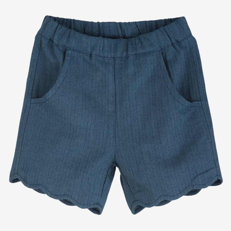 Herringbone scallop shorts