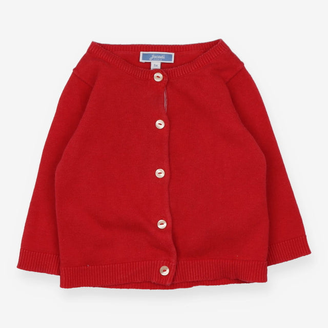 Cardigan knit red