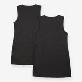 Pinafore grey school heart zip 2 pack