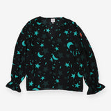 Black Moon and Stars Blouse