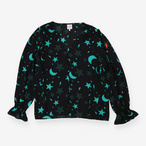 Black Moon and Stars Blouse