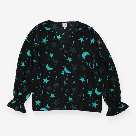 Black Moon and Stars Blouse