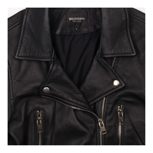 Bolongaro Trevor Jacket Black Sheep Leather Biker