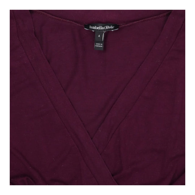 Isabella Oliver Essentials Long Sleeve V‑Neck Mate