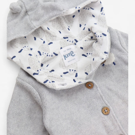 Cardigan with Hood Grey and Sheep
