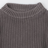Sweater grey cable knit 
