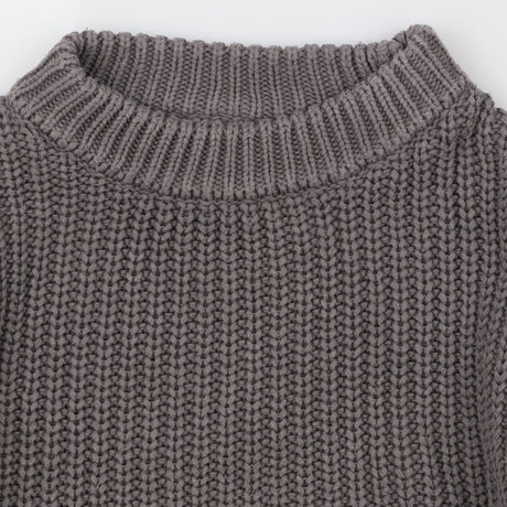 Sweater grey cable knit 