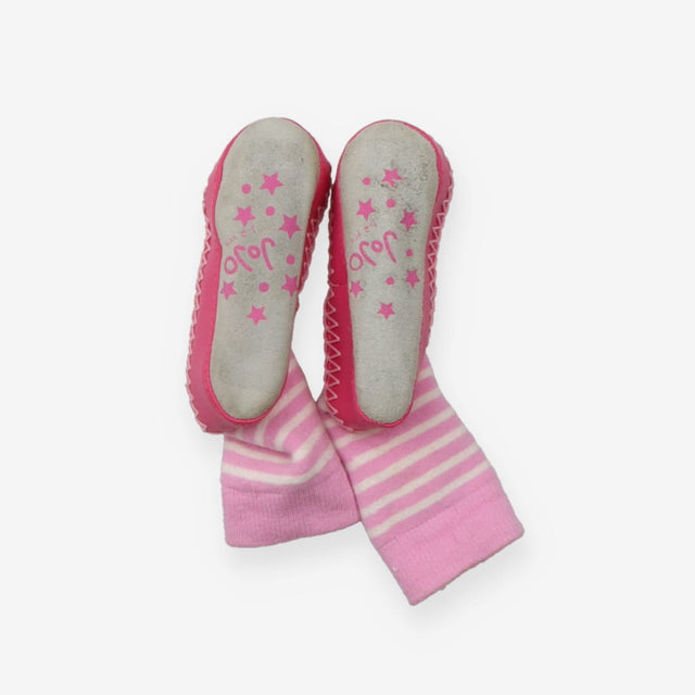 Slippers Pink Stripe Mouse Moccasins