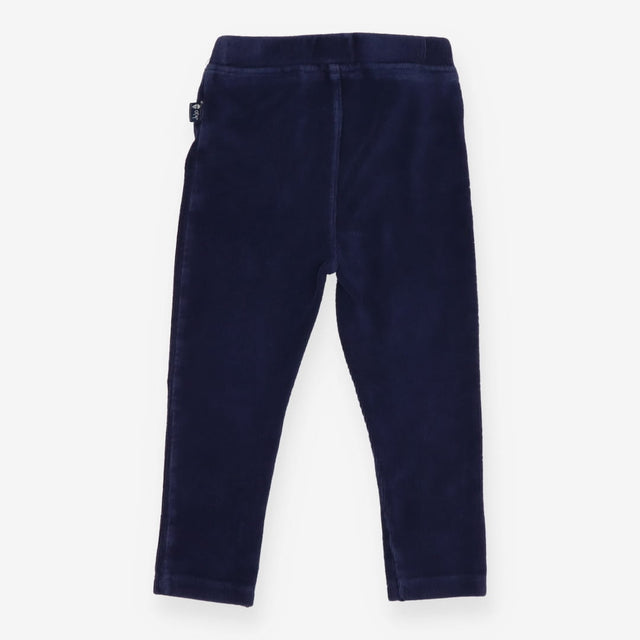 Velour Jogger Navy with Fake Pockets in the Front