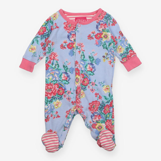 Blue Floral Sleepsuit