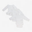  Bodysuits Long Sleeve White 3-Pack